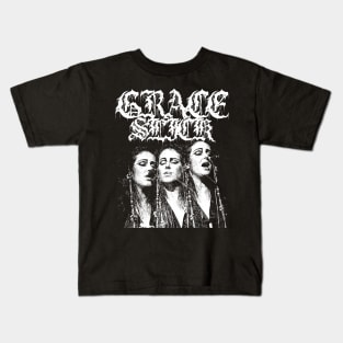 Grace Slick Metal Style Kids T-Shirt